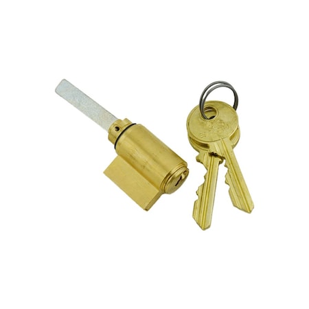 Yale Commercial 6 Pin Single Section GB Keyway Cylinder for Key in Levers (AU5400LN) US4 (606) Satin Brass Finish 1802GB606